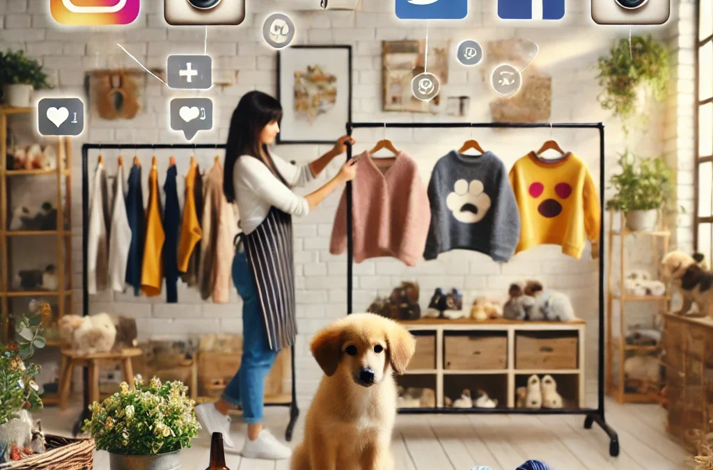 Cómo usar redes sociales para vender ropa para mascotas